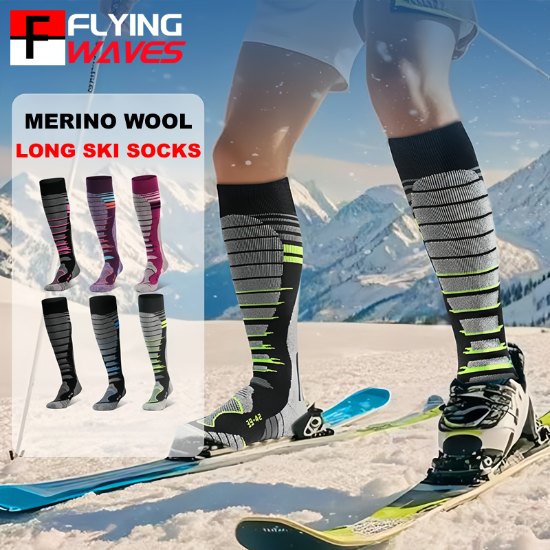 Sock Garter Men - Kaos Kaki Ski Wol Merino Kaos