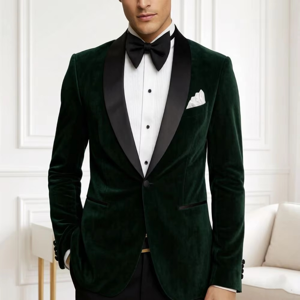 Formal Wear For Men Black Suit - Jas Blazer Beludru Pria Slim Fit