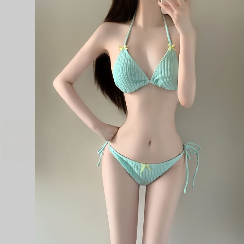 Slim Fit Suit Set - Set Bikini Lengan Panjang Wanita Musim