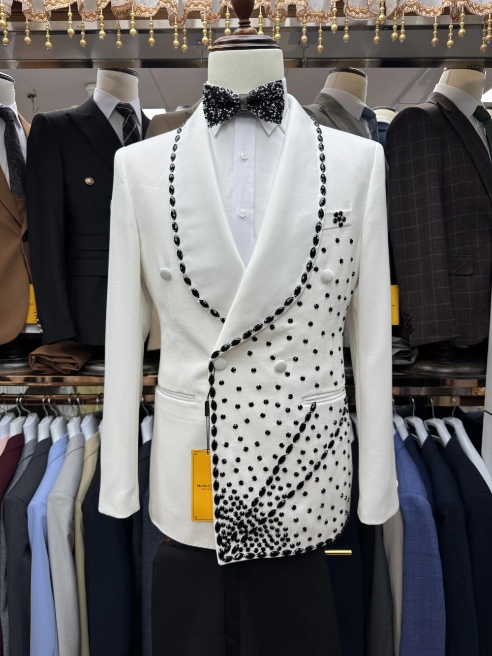 Setelan Jas Pria Putih 2 Poton - Formal Wear For Men Black Suit ulasan dan harga