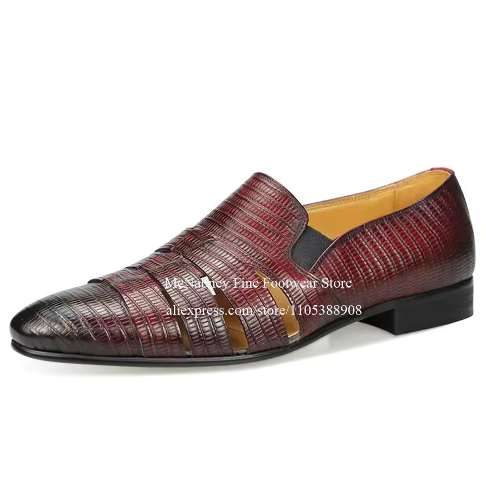Sepatu Loafer Kulit Lizard Hit - Men Formal Wear Summer ulasan dan harga