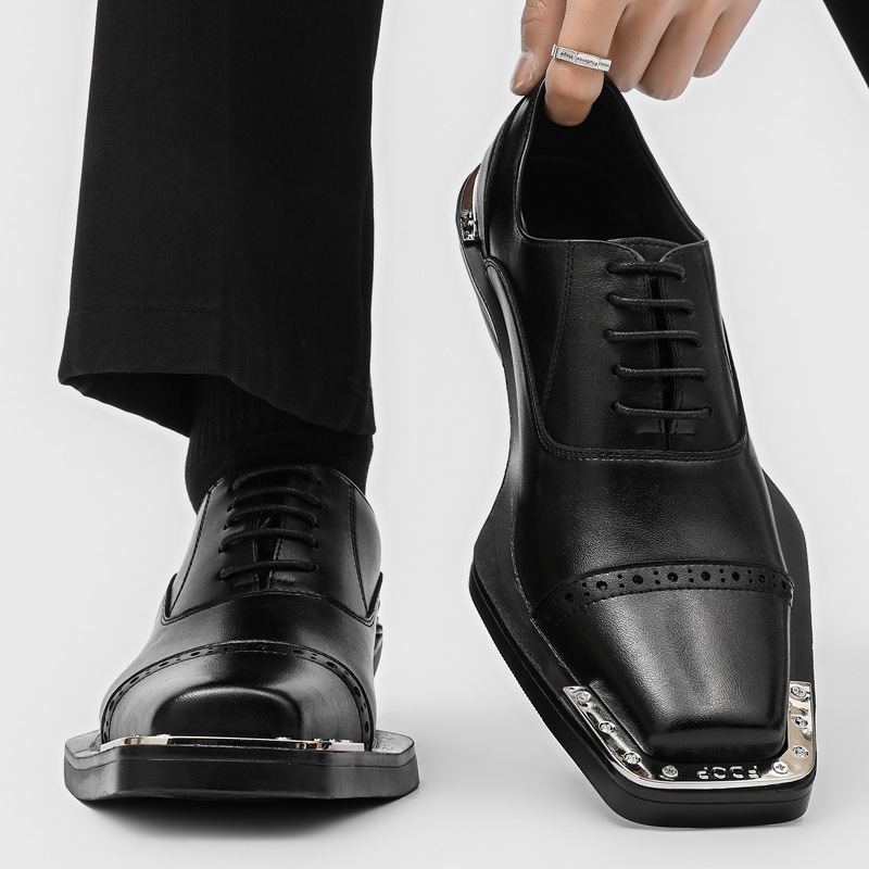 Sepatu kulit pria - gaya forma - Men Formal Wear Look ulasan dan harga