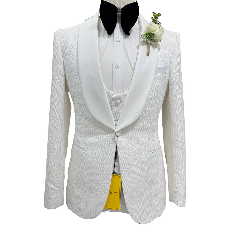 Setelan Jas Pria Putih 3 Poton - Formal Wear For Men Black Suit ulasan dan harga