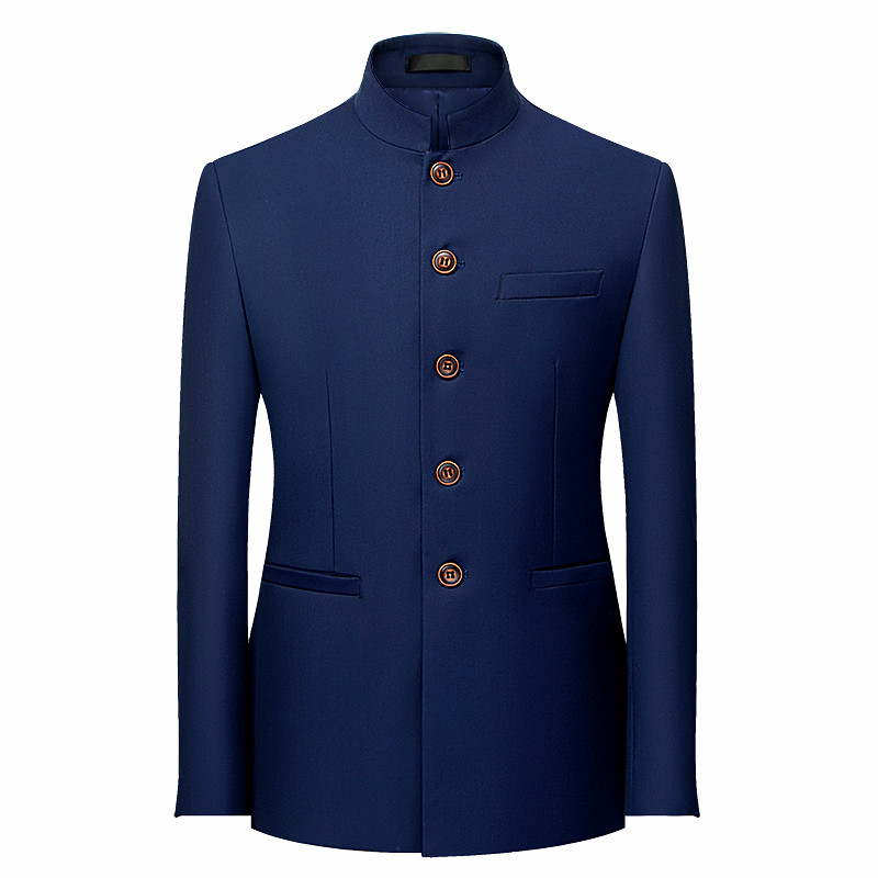Jas Pria Gaya Cina Lengan Panj - Men Formal Wear With Coat ulasan dan harga
