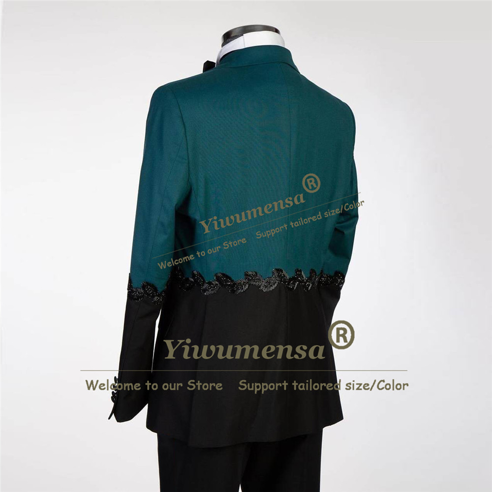 Setelan Jas Pria Desain Unik D - Formal Wear For Men Black Suit ulasan dan harga