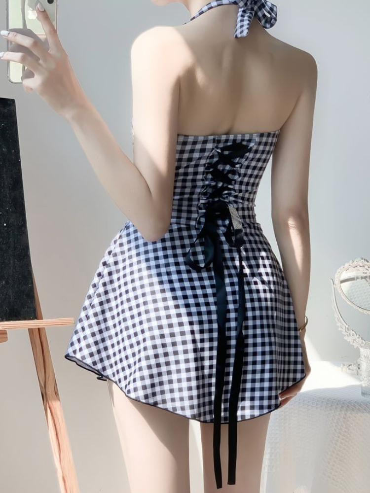Baju Renang Wanita Terbaru 202 - Slim Fit Suit Set ulasan dan harga