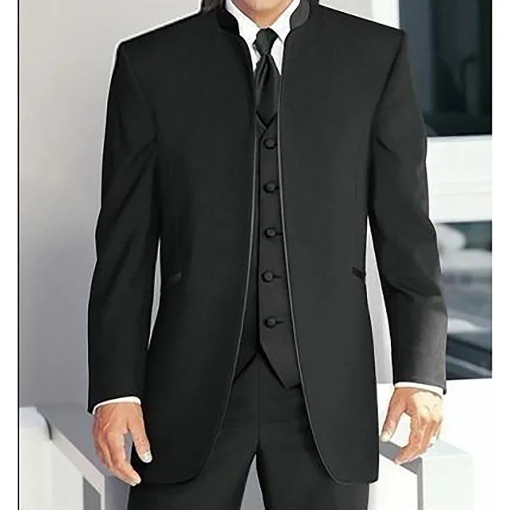 Setelan Pernikahan Pria dengan - Formal Wear For Men Black Suit ulasan dan harga