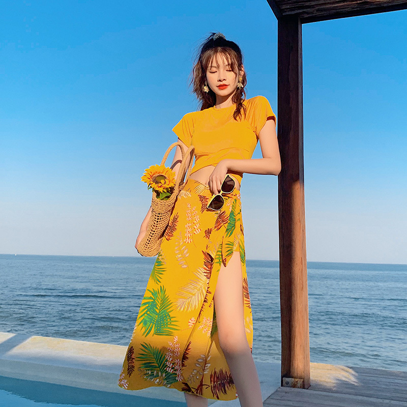 Baju Renang Wanita 3 Potong Te - Slim Fit Suit Set ulasan dan harga
