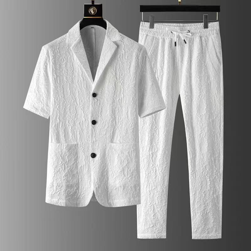 Setelan Kasual Lengan Pendek B - Mens Formal Look ulasan dan harga