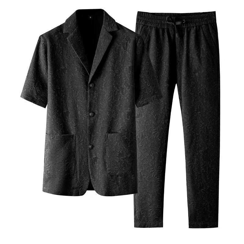 Setelan Kasual Lengan Pendek B - Mens Formal Look ulasan dan harga