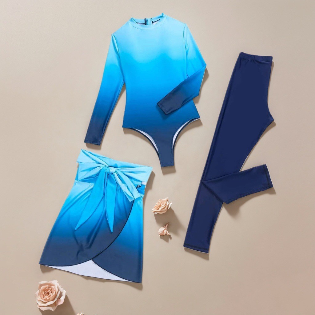 Baju Renang Lengan Panjang Bir - Slim Fit Suit Set ulasan dan harga